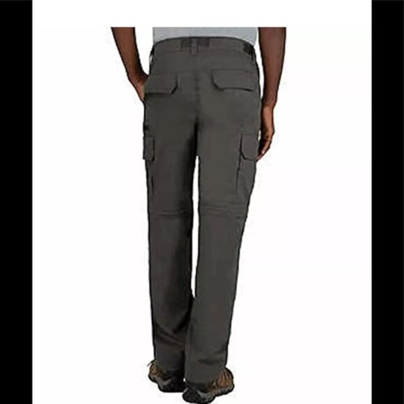 NWT BC Clothing Men's Convertible Pants / Shorts Charcoal, XL x 30 - Picture 7 of 8